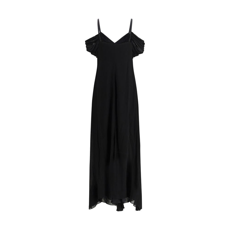 Saint Laurent Black Viscose Casual Dress