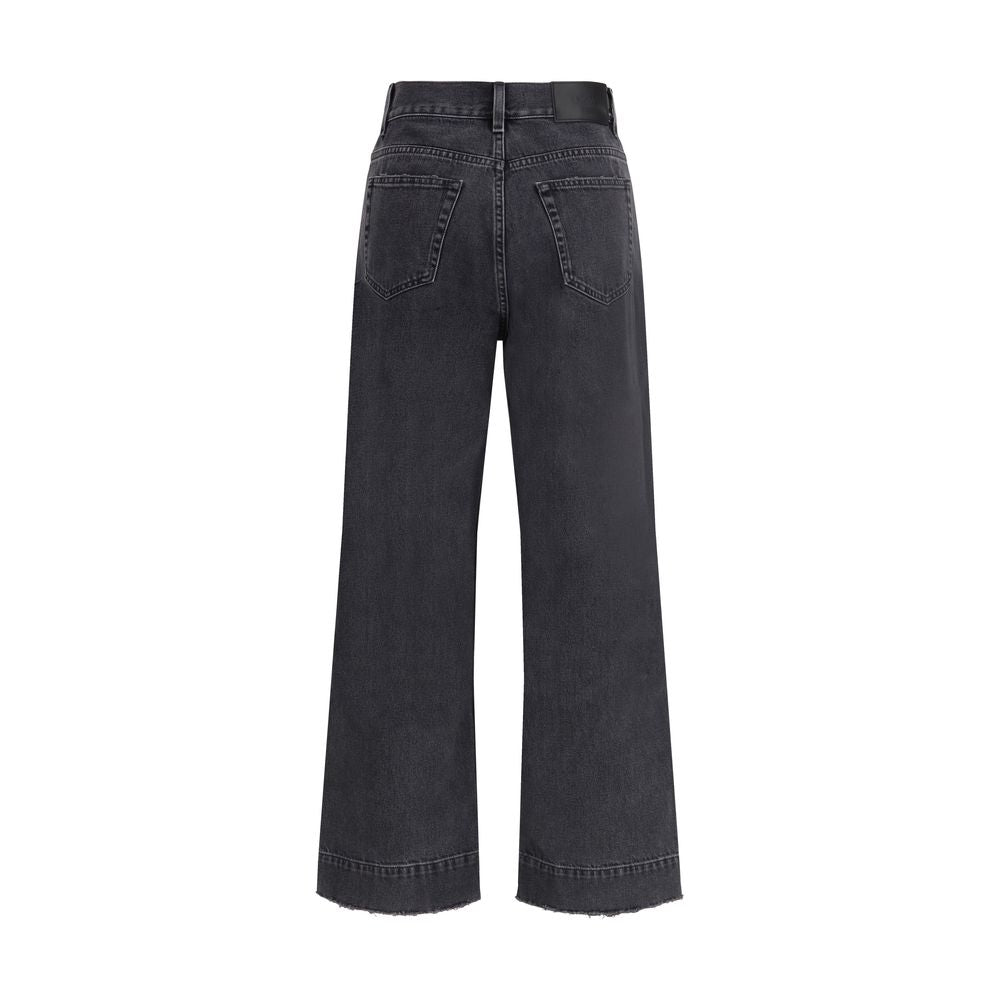 Chloé Black Cotton High-Waisted Jean