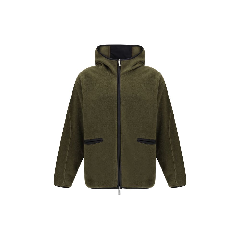 LAMINAR Green Polyester Hoodie