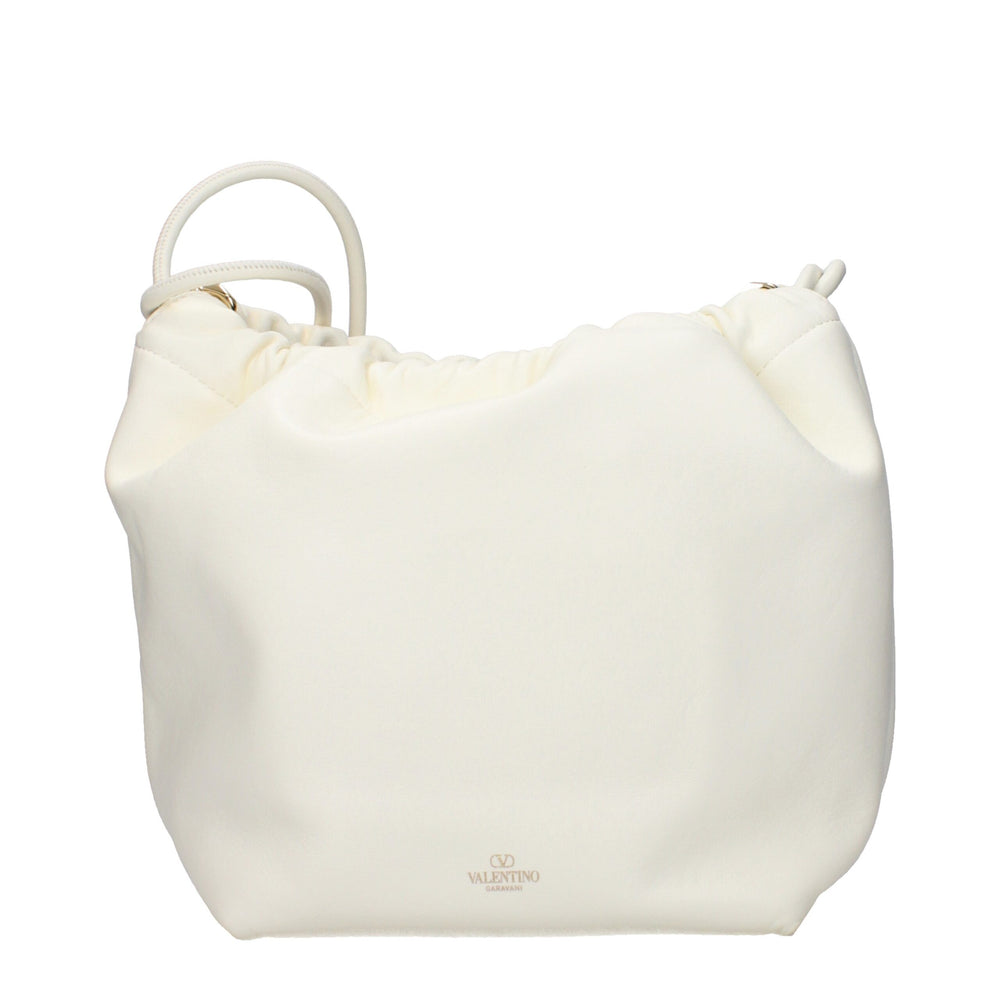 Valentino Garavani Beige Leather Shoulder Bag