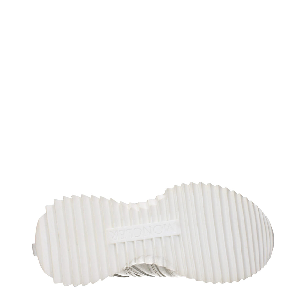 Moncler Beige Leather Low Top Sneakers