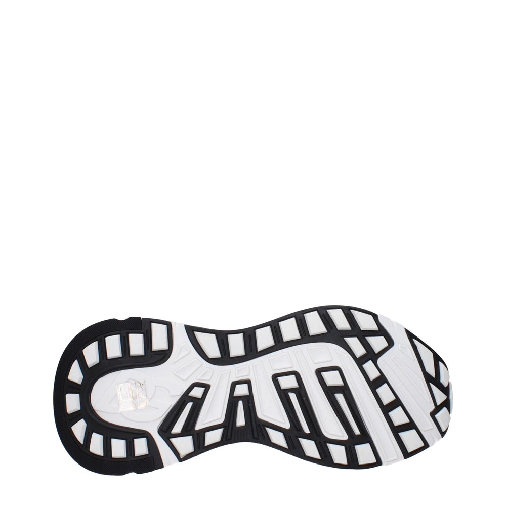 Dolce & Gabbana White Fabric Athletic Sneakers