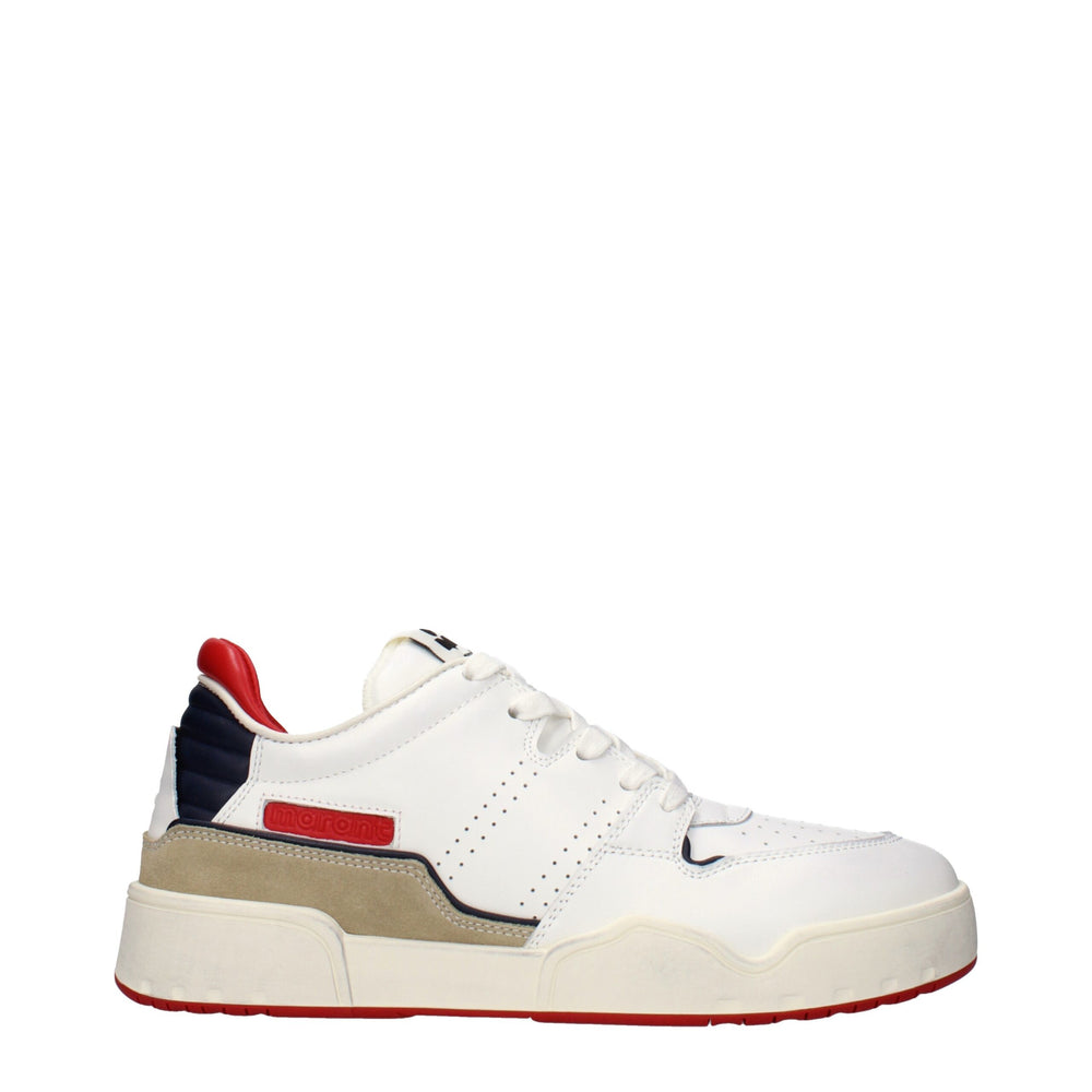 Isabel Marant White Leather Low Top Sneakers