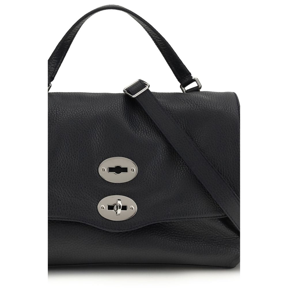 Zanellato Blue Calf Leather Bos Taurus Shoulder Bag