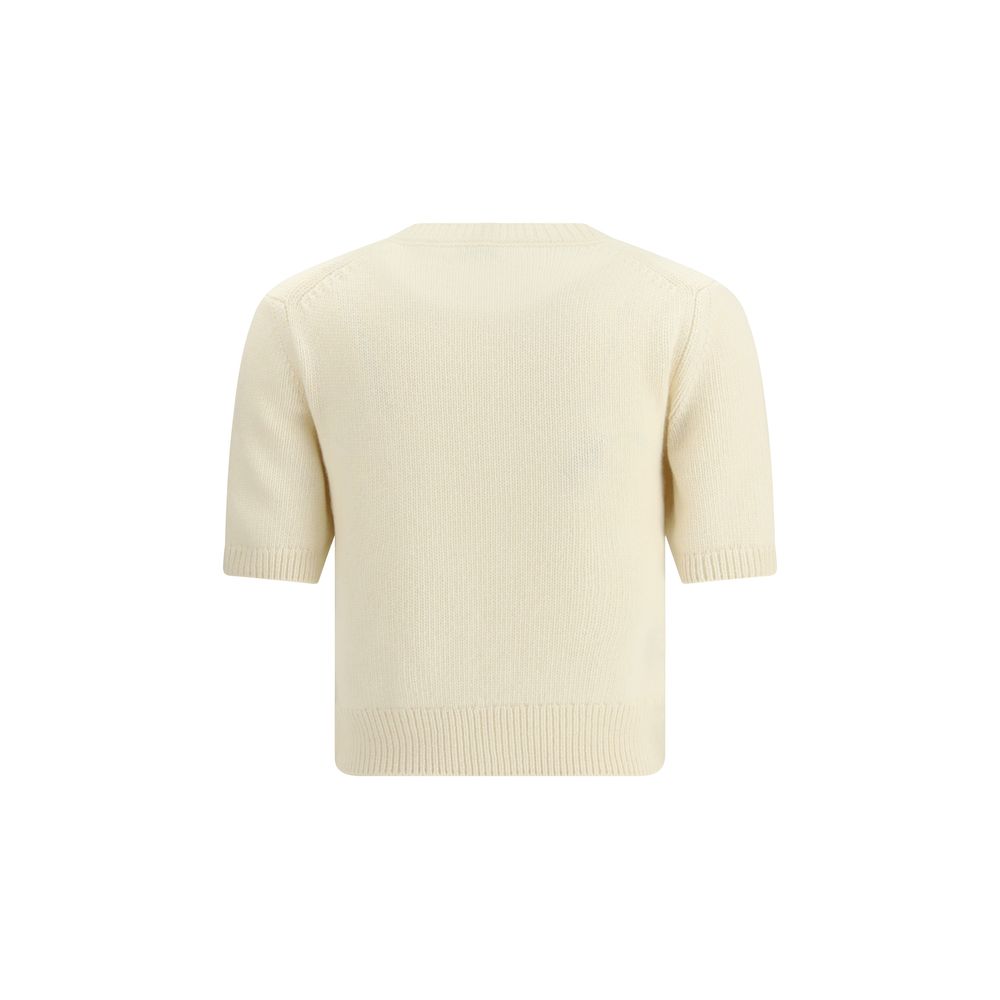 Burberry Cream Wool Sweatshirt